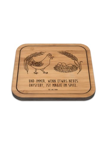 Mr. & Mrs. Panda Coaster Huhn Stolz mit Spruch in Transparent