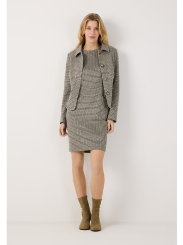 More & More moderner, karierter Jersey-Kurzblazer in mini check