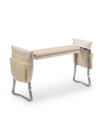 relaxdays Kniebank in Beige - (B)60 x (H)50 x (T)27,5 cm