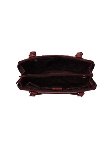 The Chesterfield Brand Antique Buff Schultertasche Leder 30 cm in rot