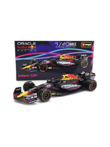 Bburago Modellauto F1 Red Bull RB19 '23 #1 Verstappen Miami GP 1:43 in mehrfarbig