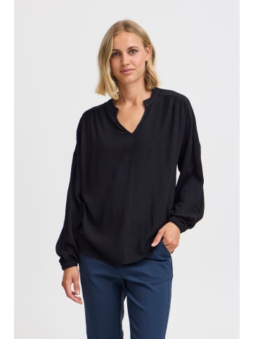 Fransa Langarmbluse FROLINE BL 4 20614143 modische Bluse in schwarz