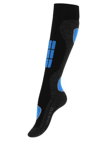 Stark Soul® Skisocken 2 Paar Wintersport Socken, Spezialpolsterung in blau/orange