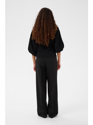 Soaked in Luxury Kurzarm-Bluse SLMaybel Slim fit in Black