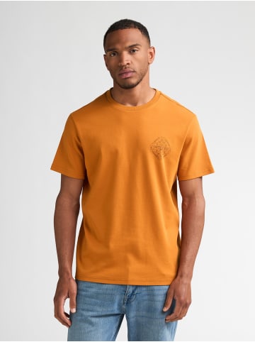 Petrol Industries T-Shirt aus Baumwolle mit Print warren in Orange