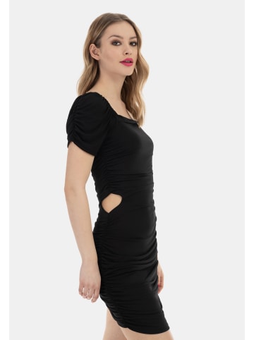 faina Damen Minikleid in Schwarz
