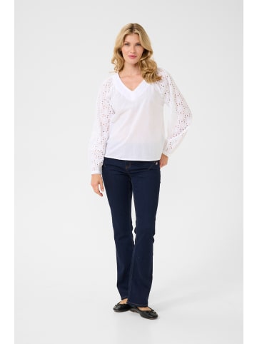 Cream Langarm-Bluse CRVera Regular fit in Snow White