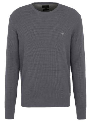 FYNCH-HATTON Rundhals Pullover in Grau