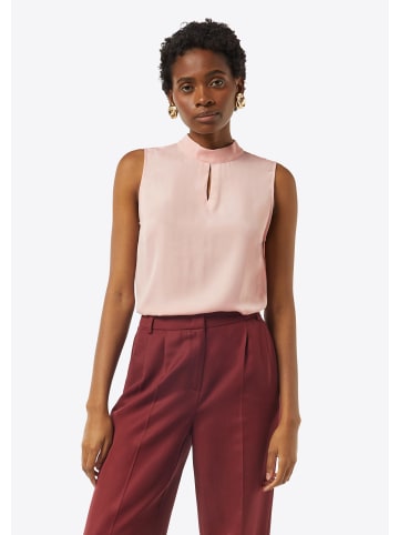comma Bluse ärmellos in Pink