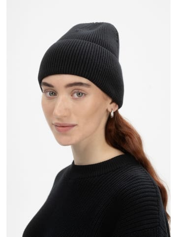 MELA Rippstrick Mütze Style KALI in schwarz