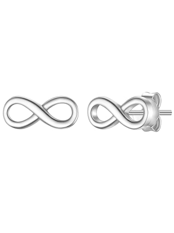 Glanzstücke München Ohrstecker Infinity aus Sterling Silber in silber