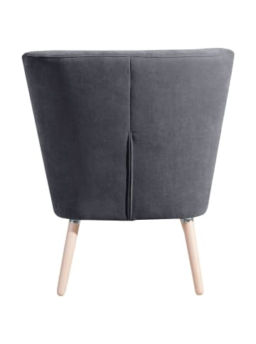 58 aufm Kessel SESSEL Kassi Bezug Veloursstoff Buche natur / anthrazit