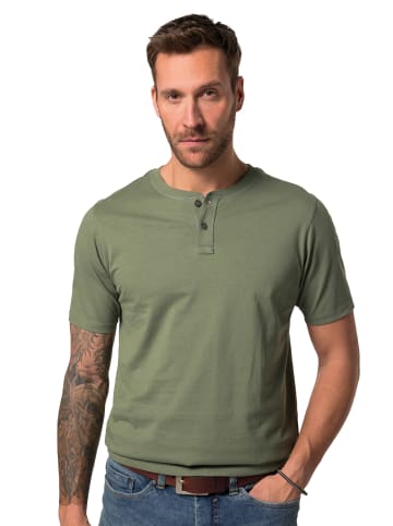 JP1880 Kurzarm T-Shirt in grau grün