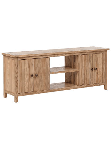 Beliani TV-Möbel SALTON in Braun - (W) 130 x (H) 50 x (L) 32 cm