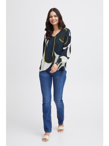 Fransa Langarm-Bluse FRLENA Regular fit in Navy Blazer AOP SO24 01D