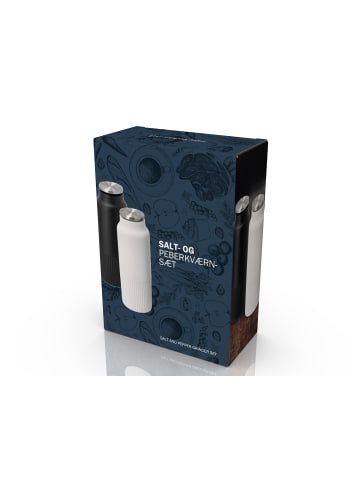 Funktion Salz und Pfeffermühle-Set in Schwarz/Weiss