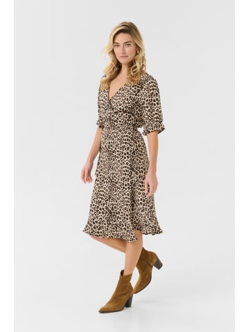 Cream Kleid CRTiah Feminine in Animal Neutral