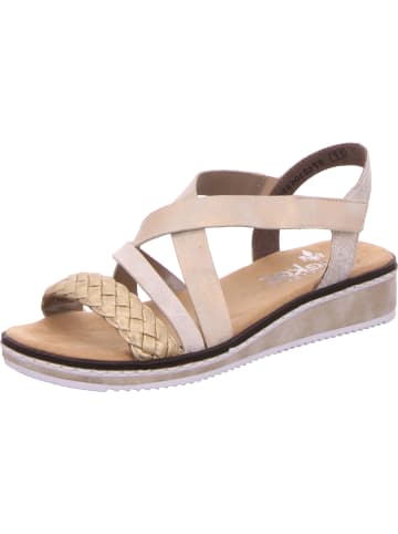 rieker Keilsandalen in gold/muschel