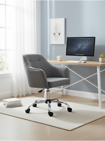 SONGMICS Bürostuhl Tyra in Grau - (B)58 x (H)96 x (T)60.8 cm