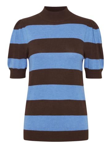 b.young Feinstrick Shirt Ballonärmel Kurz BYMMPIMBA1 in Blau