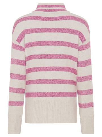 Olsen Pullover Cora in beige himbeer - 0001