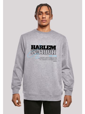 F4NT4STIC Sweatshirt Harlem CREW in grau meliert