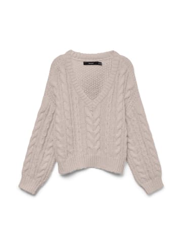 Vero Moda Strickpullover in Silver Gray