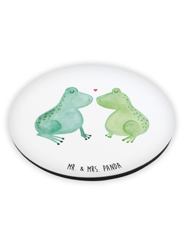 Mr. & Mrs. Panda Rund Magnet Frosch Liebe ohne Spruch in Weiß