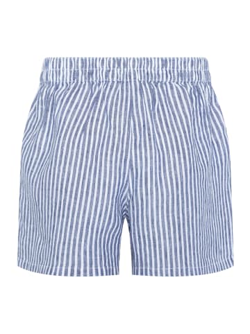 Polo Sylt Shorts mit Stoffschleife und Streifen in Blau