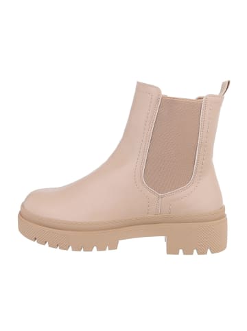 Ital-Design Stiefelette in Beige