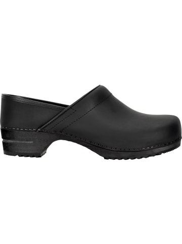 Sanita Comfortwear Clog "Wood-Jamie Closed" in Schwarz
