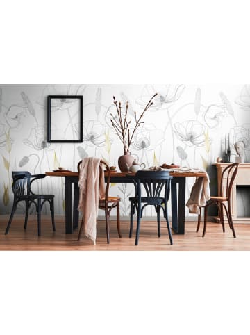 A.S. Création Tapete Golden Poppy in Schwarz-Weiß