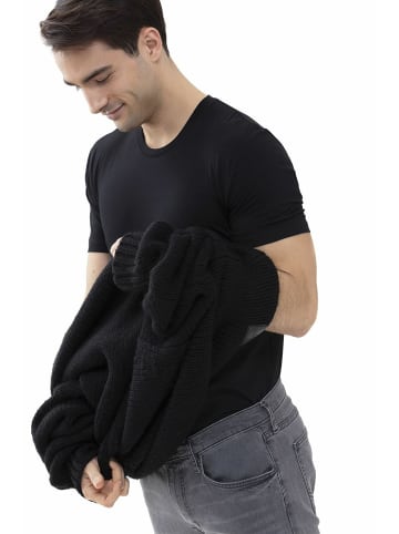 Mey Pyjama kurz für Herren in schwarz