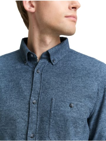 Tom Tailor Knopfleisten Langarmshirt für Herren in blau
