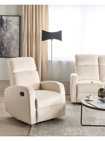 Beliani Fernsehsessel VERDAL in Weiß - (W) 76 x (H) 102 x (L) 62 cm