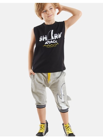 Denokids T-Shirt & Caprihose Set in Black