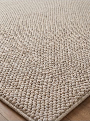 KADIMA DESIGN Flachgewebe-Teppich Berber-Tradition Uni Meliert Pflegeleicht in Beige