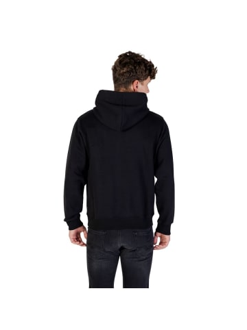 Schwarz Baumwolle Hoodie