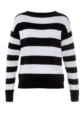 AJC Strickpullover in schwarz-weiß