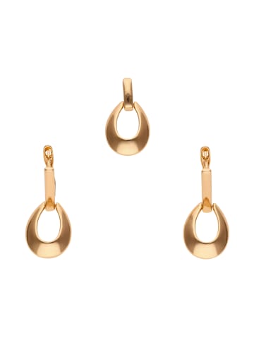 usha WHITE LABEL Women Jewelry Set With Earrings And Pendant in Rose Gold