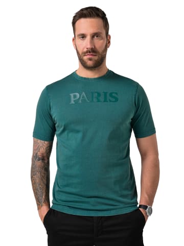 JP1880 Kurzarm T-Shirt in dunkle tanne