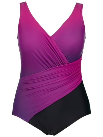 Ulla Popken Badeanzug in beerenpink