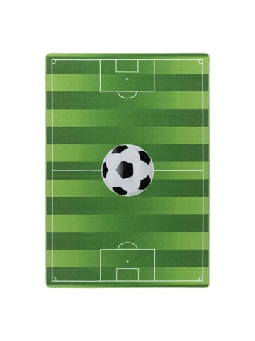 KADIMA DESIGN Teppich Kinder Flachgewebe Fußball Polyamid Antirutsch Spielzimmer