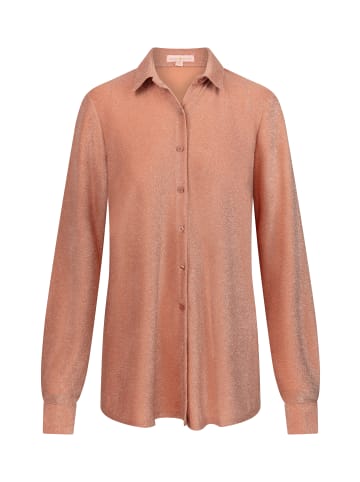 Moda Minx Langarmbluse Lumiere Beach Shirt in Soft Peach