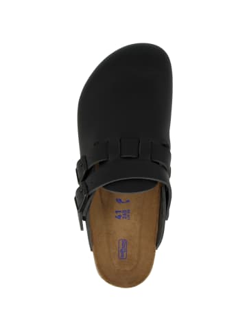 Birkenstock Clogs Kay SL Naturleder Weichbettung schmal in schwarz