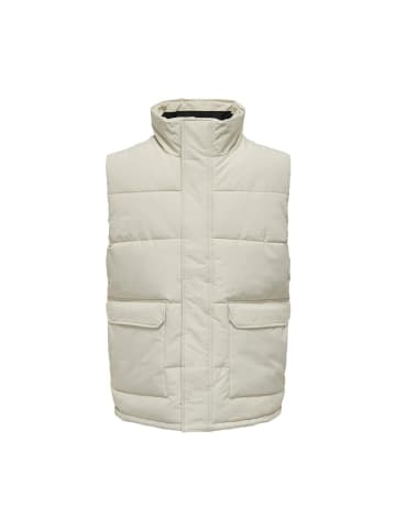 Only&Sons Weste in Silver Lining