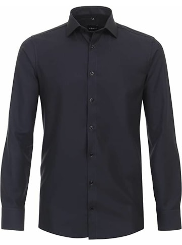 Venti Langarm FreizeitHemd für Herren in schwarz