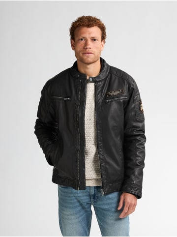 Petrol Industries PU Bikerjacke Michigan in Schwarz