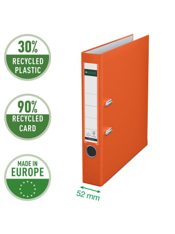 Leitz Ordner A4 PP 180Grad 52mm orange