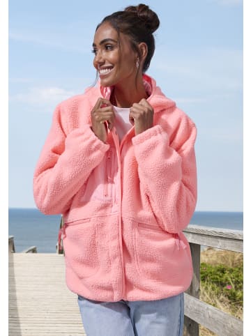 Vivance Active Fleecejacke in neon koralle